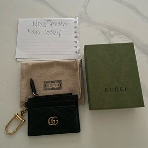 Gucci Marmont keychain wallet